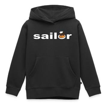 Sailor - Kids Premium Organic Hoodie - black - Front - AI Model Kid Male (0cm)