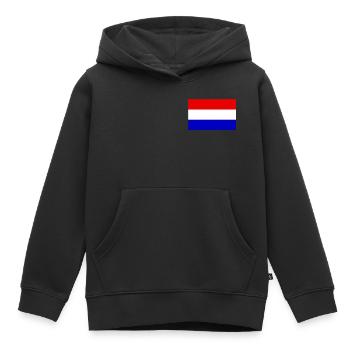 Holland Flagge - Kinder Premium Organic Hoodie - Schwarz - Vorne - AI Model Kid Male (0cm)