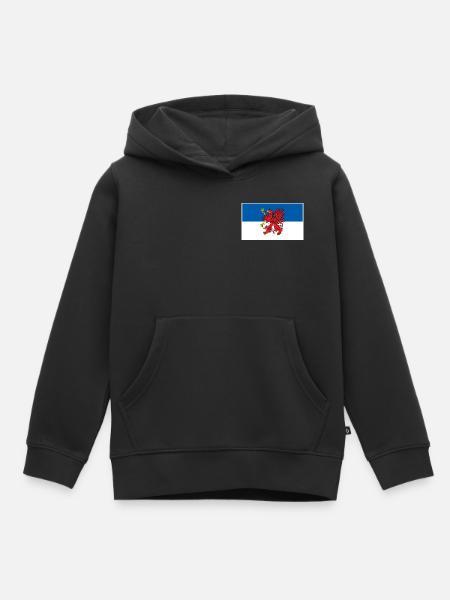 Pommern Flagge - Kinder Premium Organic Hoodie - Schwarz