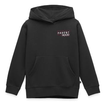 Parent Hood – Focus on parenting life - Kids Premium Organic Hoodie - black - Front - AI Model Kid Male (0cm)