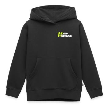 DUB ME I'M FAMOUS - Kinder Premium Organic Hoodie - Schwarz - Vorne - AI Model Kid Male (0cm)