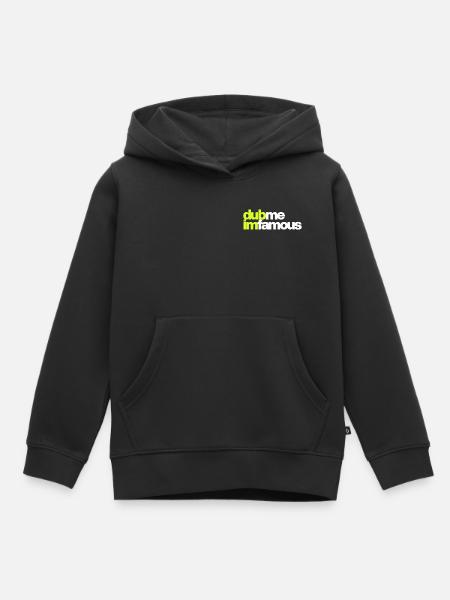 DUB ME I'M FAMOUS - Kinder Premium Organic Hoodie - Schwarz