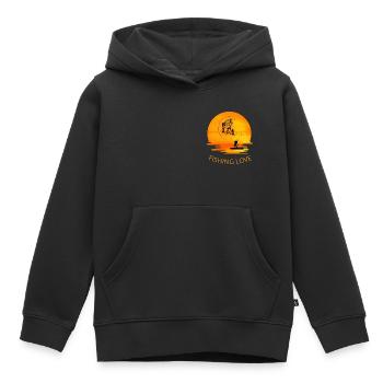 Fisch-Angriff - Kinder Premium Organic Hoodie - Schwarz - Vorne - AI Model Kid Male (0cm)