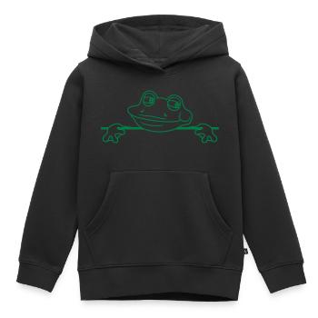 name schild flaeche schreiben text rahmen rand mau - Kinder Premium Organic Hoodie - Schwarz - Vorne - AI Model Kid Male (0cm)