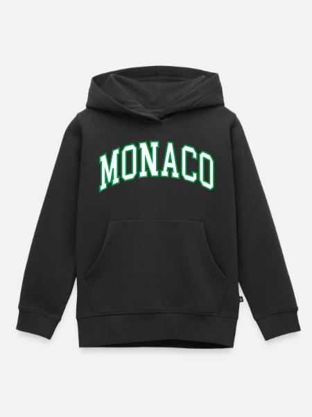 Monaco - Kinder Premium Organic Hoodie - Schwarz