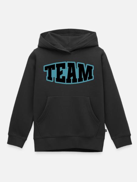 Team - Kinder Premium Organic Hoodie - Schwarz