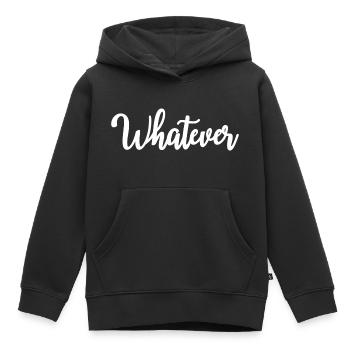 Whatever - Kinder Premium Organic Hoodie - Schwarz - Vorne - AI Model Kid Male (0cm)