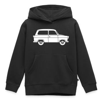  500 Kombi 1c - Kinder Premium Organic Hoodie - Schwarz - Vorne - AI Model Kid Male (0cm)