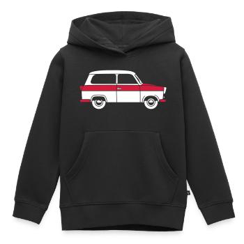  500 Kombi 2c - Kinder Premium Organic Hoodie - Schwarz - Vorne - AI Model Kid Male (0cm)