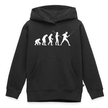 Fencing Fencing Evolution Boys Fencing - Kids Premium Organic Hoodie - black - Front - AI Model Kid Male (0cm)