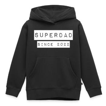 Superdad Vater Papa since 2022 Spruch - Kinder Premium Organic Hoodie - Schwarz - Vorne - AI Model Kid Male (0cm)