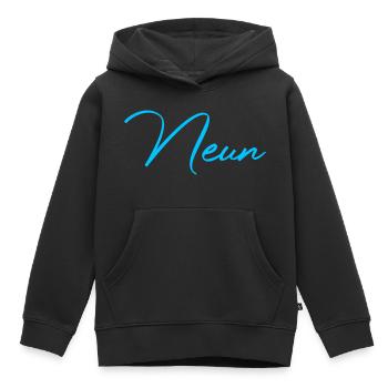 9. Geburtstag Neun 9 Jahre - Kinder Premium Organic Hoodie - Schwarz - Vorne - AI Model Kid Male (0cm)