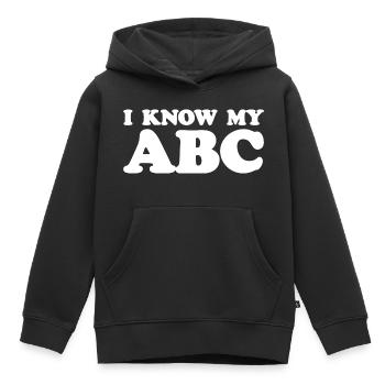 Je connais mon analyste du comportement de mon ABC Thérapeute - Sweat Premium à capuche enfant bio - noir - Devant - AI Model Kid Male (0cm)