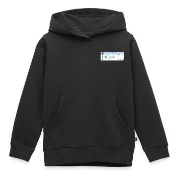 Flugticket - Boarding Pass - Kinder Premium Organic Hoodie - Schwarz - Vorne - AI Model Kid Male (0cm)