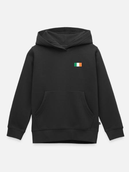 Irische Flagge - Kinder Premium Organic Hoodie - Schwarz