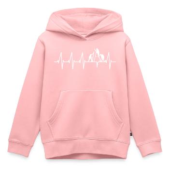 Directeur de construction Chantier Artisans Ouvriers de la construction - Sweat Premium à capuche enfant bio - rose - Devant - AI Model Kid Female (0cm)