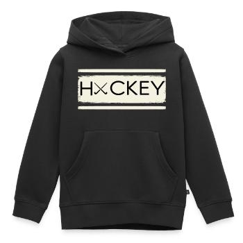 Hockey Fan Field Hockey Hockey-merch Hockey Stick - Kids Premium Organic Hoodie - black - Front - AI Model Kid Male (0cm)