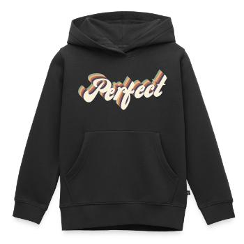 perfect vintage - Kids Premium Organic Hoodie - black - Front - AI Model Kid Male (0cm)