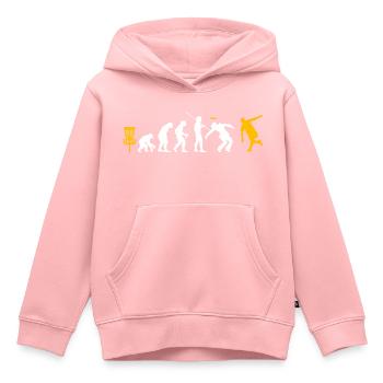 Discgolf - Kinder Premium Organic Hoodie - Rosa - Vorne - AI Model Kid Female (0cm)
