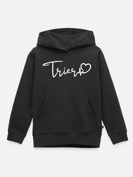Trier Herzschlag - Kinder Premium Organic Hoodie - Schwarz