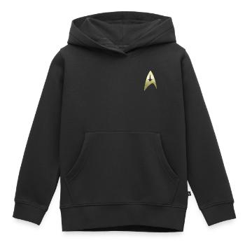Star Trek The Original Series L’équipage Logo - Sweat Premium à capuche enfant bio - noir - Devant - AI Model Kid Male (0cm)