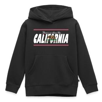 Kein Ort Kalifornien - Kinder Premium Organic Hoodie - Schwarz - Vorne - AI Model Kid Male (0cm)
