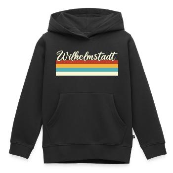 Wilhelmstadt - Spandau - Berlin - Retro - Vintage - Kinder Premium Organic Hoodie - Schwarz - Vorne - AI Model Kid Male (0cm)