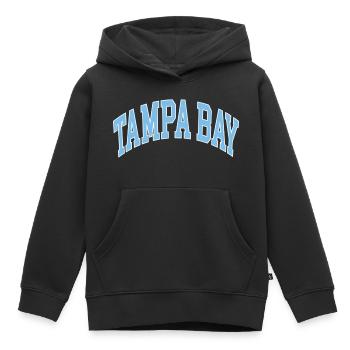 Tampa Bay - Kids Premium Organic Hoodie - black - Front - AI Model Kid Male (0cm)