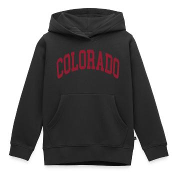Colorado - Kinder Premium Organic Hoodie - Schwarz - Vorne - AI Model Kid Male (0cm)