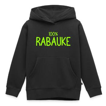 Rabauke - ungehobelter Mensch - ungezogenes Kind - Kinder Premium Organic Hoodie - Schwarz - Vorne - AI Model Kid Male (0cm)