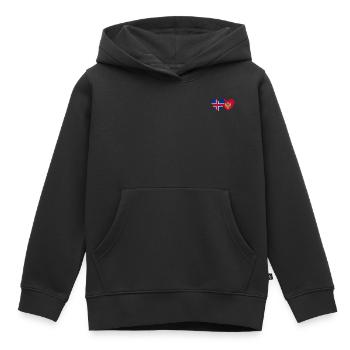 Island Montenegro Flagge - Kinder Premium Organic Hoodie - Schwarz - Vorne - AI Model Kid Male (0cm)