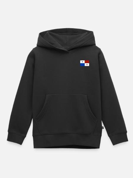 Panama Flagge - Kinder Premium Organic Hoodie - Schwarz
