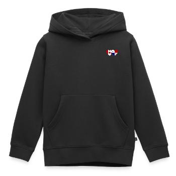 Drapeau du Canada Panama - Sweat Premium à capuche enfant bio - noir - Devant - AI Model Kid Male (0cm)