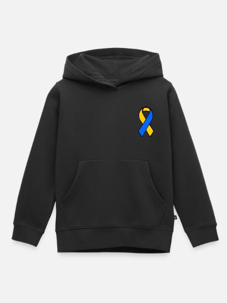 Ukraine - Kinder Premium Organic Hoodie - Schwarz