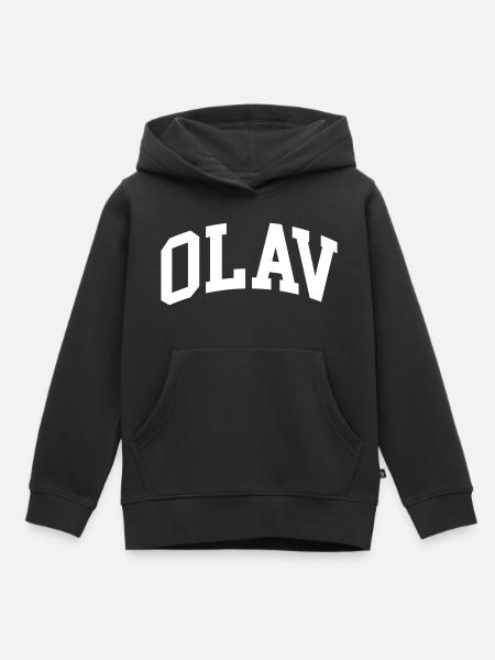 Olav - Kinder Premium Organic Hoodie - Schwarz