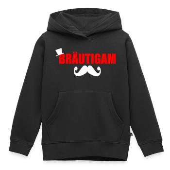 bräutigam - Kinder Premium Organic Hoodie - Schwarz - Vorne - AI Model Kid Male (0cm)