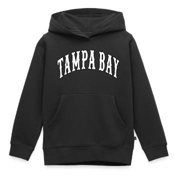 Tampa Bay - Kids Premium Organic Hoodie - black - Front - AI Model Kid Male (0cm)