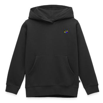 Helikopter - Tangram - Kinder Premium Organic Hoodie - Schwarz - Vorne - AI Model Kid Male (0cm)