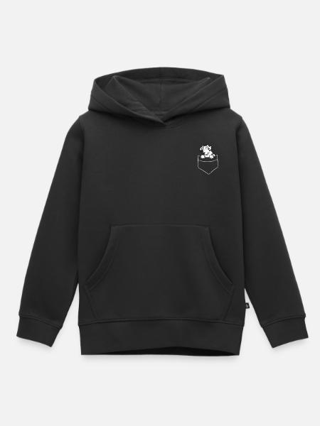 Dalmatiner - In Brusttasche / Hemdtasche - Kinder Premium Organic Hoodie - Schwarz