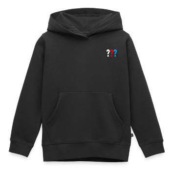 Die Drei ??? kleines Logo - Kinder Premium Organic Hoodie - Schwarz - Vorne - AI Model Kid Male (0cm)