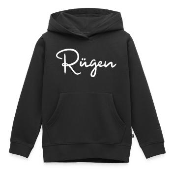 Rügen Ostsee Insel - Kinder Premium Organic Hoodie - Schwarz - Vorne - AI Model Kid Male (0cm)