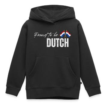 Ich liebe die Niederlande, holländischen Stolz - Kinder Premium Organic Hoodie - Schwarz - Vorne - AI Model Kid Male (0cm)