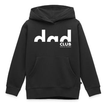 Dad Club Premium Member | Vater | Vatertag - Kinder Premium Organic Hoodie - Schwarz - Vorne - AI Model Kid Male (0cm)