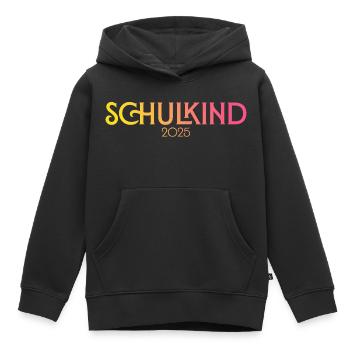 Schulkind 2025 - Kinder Premium Organic Hoodie - Schwarz - Vorne - AI Model Kid Male (0cm)