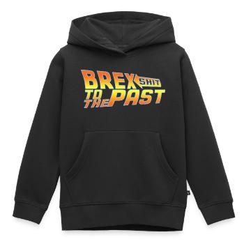 Brexshit to the Past Anti Brexit - BrexSHIT - BREX - Kids Premium Organic Hoodie - black - Front - AI Model Kid Male (0cm)