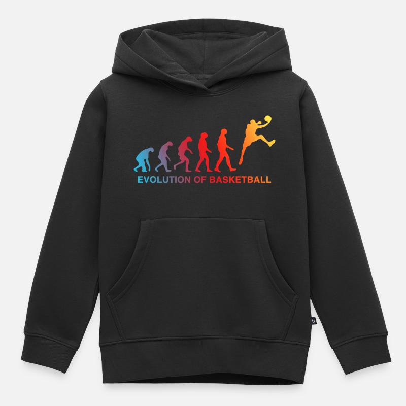 Évolution du dégradé du panier - Sweat Premium à capuche enfant bio - noir