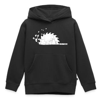 Saw Graffiti Banksy Street Art - Kinder Premium Organic Hoodie - Schwarz - Vorne - AI Model Kid Male (0cm)