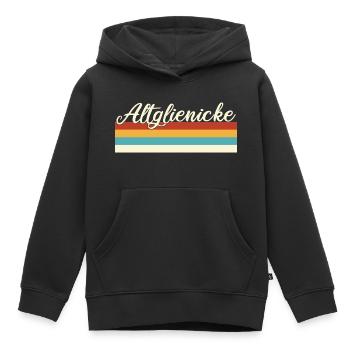 Altglienicke - Treptow - Köpenick - Berlin - Retro - Kinder Premium Organic Hoodie - Schwarz - Vorne - AI Model Kid Male (0cm)