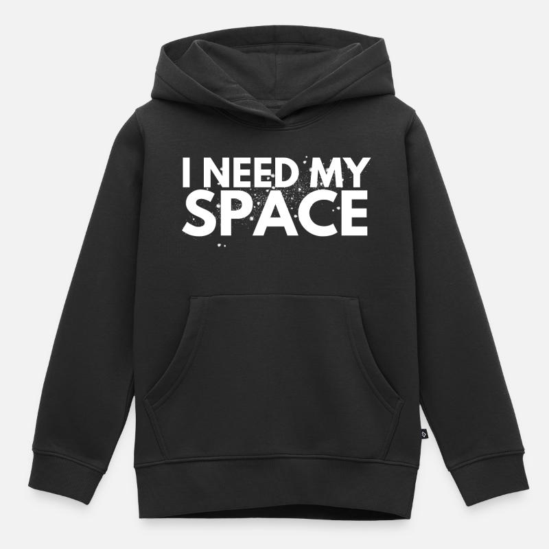 J’ai besoin de mon espace - Sweat Premium à capuche enfant bio - noir