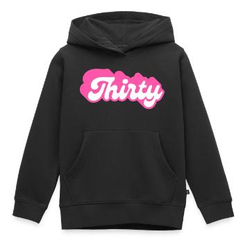 Dreißigster Geburtstag - 30. Geburtstag Retro Pink - Kinder Premium Organic Hoodie - Schwarz - Vorne - AI Model Kid Male (0cm)